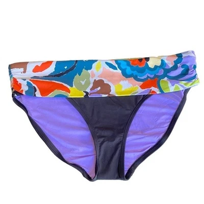 Pantalones de bikini Anne Cole Hipster negros con bandas XL NUEVOS SIN ETIQUETAS Foto 1 de 4