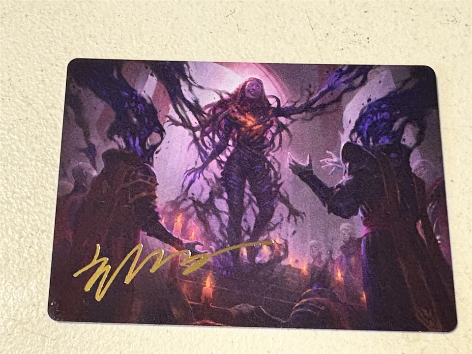 mtg gold signature Braids Arisen Nightmare, Dominaria United Art Series 23/81 - Image 1 of 1