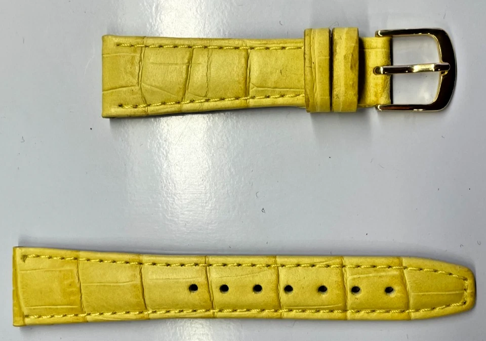 18mm Tan Genuine Alligator Embossed Watch Band - Image 1 of 3