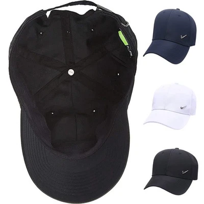 MARKENLOS Herren-Sportmütze Heritage 86 Swoosh Metal Cap Verstellbar für Baseball & Golf