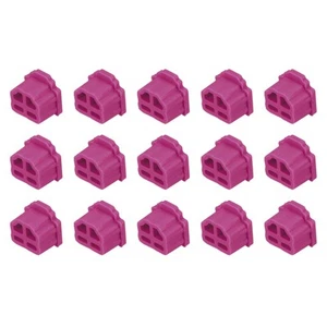 15pcs RJ11 Port Duct Covers Caps Plugs Protector for RJ11 Female Plug, Rose Red - Photo 1 sur 4