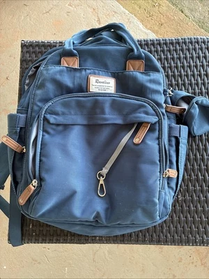 Mochila Bolsa Pañales, Mochila de Viaje Multifunción RUVALINO Azul Maternidad Foto 1 de 4