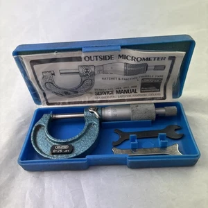 Draper Rohr Mikrometer 0-25 mm Bereich 0,01 mm Teilung 513-301 - Bild 1 von 4
