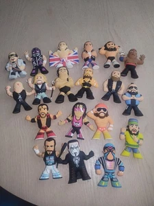 Micro Brawlers: lot of figs- Scott Hall, AEW Sting, CM Punk, Andre The Giant etc - Picture 1 of 3