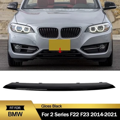 For BMW F22 F23 228i 2014-2021 Font Bumper Center Trim Gloss Black 51117314334 Foto 1 de 4