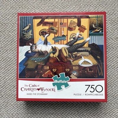 Игры-головоломки Cats of Charles Wysocki TRAVEL COWBOY 750 ПК буйвол - Изображение 1 из 2