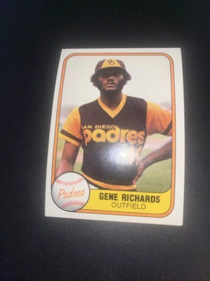 1981 Fleer San Diego Padres You Pick The Player Card - Image 1 of 4