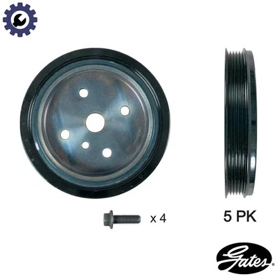 BELT PULLEY CRANKSHAFT TVD1161A FOR VOLVO V60/I/Van S80/II XC60/VAN/SUV S60 2.0L - Image 1 of 4