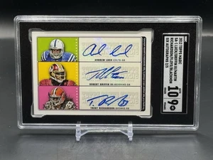2012 Topps Magic ANDREW LUCK/GRIFFIN III/BLACKMON/MARTIN 6 Auto RC #2/5 SGC 9/10 - Picture 1 of 2