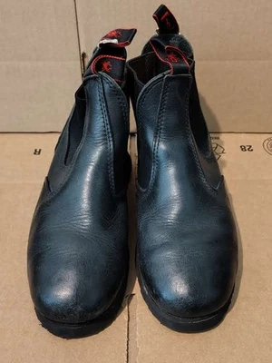 Redback Soft Toe Boots Black Easy Slip On Black Leather Men’s Size US 7 UK 6 - Image 1 of 4
