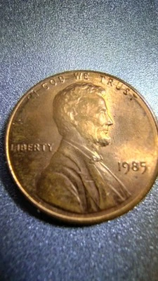 1985 RARE LINCOLN ERROR PENNY  IVE NEVER SEEN ONE QUIT LIKE THIS WOW!!!! Look - Image 1 of 4