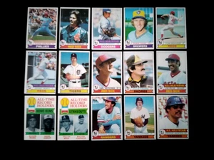 Lote de 15 béisbol 1979 Topps Jackson Ryan Garvey Bench Yount Aaron Hunter bonito - Imagen 1 de 5