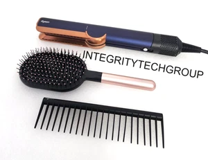 Piastra per capelli originale Dyson Airstrait blu di Prussia/rame + spazzole (USATO) - Foto 1 di 10