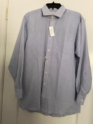 Camisa de vestir Van Heusen para hombre 15 1/2 32/33 ajustada de tela ancha nueva Foto 1 de 4