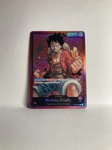 Monkey.D.Luffy ST01-001 Leader Pre-Errata One Piece CCG Foil - Picture 1 of 3