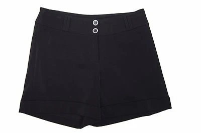 White House Black Market Shorts Womens 2 Black Cuffed 5 inch No Pockets Stretch - Изображение 1 из 4