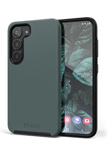 Crave Dual Guard Samsung Galaxy S23 Case Shockproof Layer Case Forest Green - Picture 1 of 12