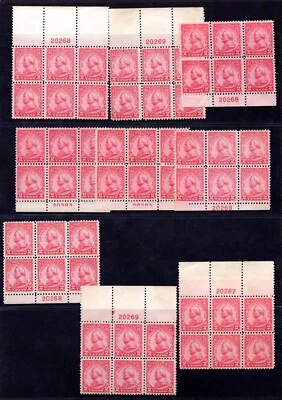 US 1930 GENERAL VON STEUBEN SCOTT #689 EIGHT PLATE # BLOCK OF SIX NEVER HINGED - Image 1 of 2