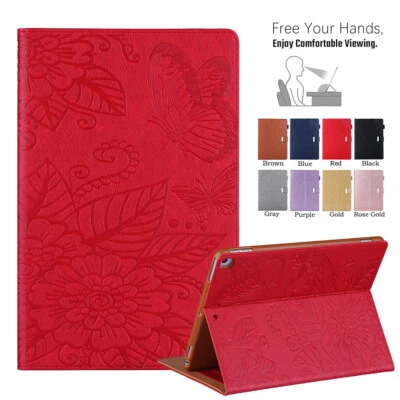 For iPad 9th 8th 7th Generation Air 3 4 Leather Magnetic Flip Stand Case Cover - Image 1 of 4