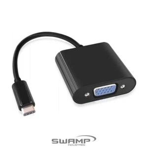SWAMP USB-C USB 3.0 Male to VGA Female Adapter - Supports 1080p HD Displays - Picture 1 of 1