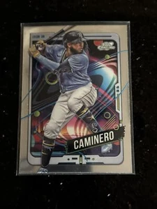 2024 Topps Chrome Cosmic #1 Junior Caminero  Rays - Picture 1 of 2