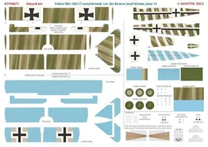 Aviattic ATT48071 1/48 Fokker DR.I 160/17 Ltn der Reserve Josef Schulte Jasta 14 - Imagen 1 de 1