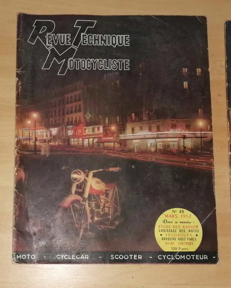 * RTM revue technique motocycliste moto n° 48 mars 52  radior tetra rn3t solex - Photo 1/1