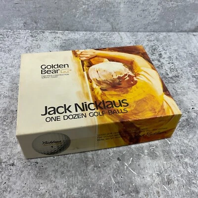 Lot of 9 Golf Balls Golden Bear Jack Nicklaus in Box MacGregor Golf Company - Image 1 of 4