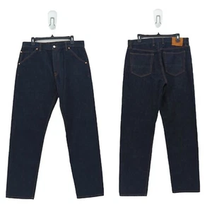 Drakes Men 34 Japanese Selvedge Jeans Indigo Rinse Blue Denim Tapered Classic - Picture 1 of 10