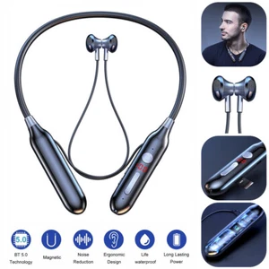 Bluetooth Neckband Headset Wireless Earphone Headphone Mic For iPhone Samsung - Zdjęcie 1 z 24