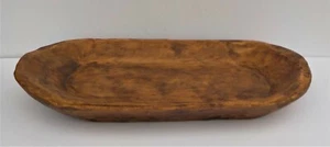 "TRINCEA IN LEGNO INTAGLIATO NUOVA FATTA 19,5"" x 10"" CIOTOLA PER PASTA RUSTICA TRINCEA ""M" - Foto 1 di 4