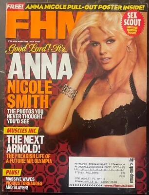 FHM Magazine July 2004 Feat Anna Nichole Smith-The Future Mr. Olympia - Image 1 of 2