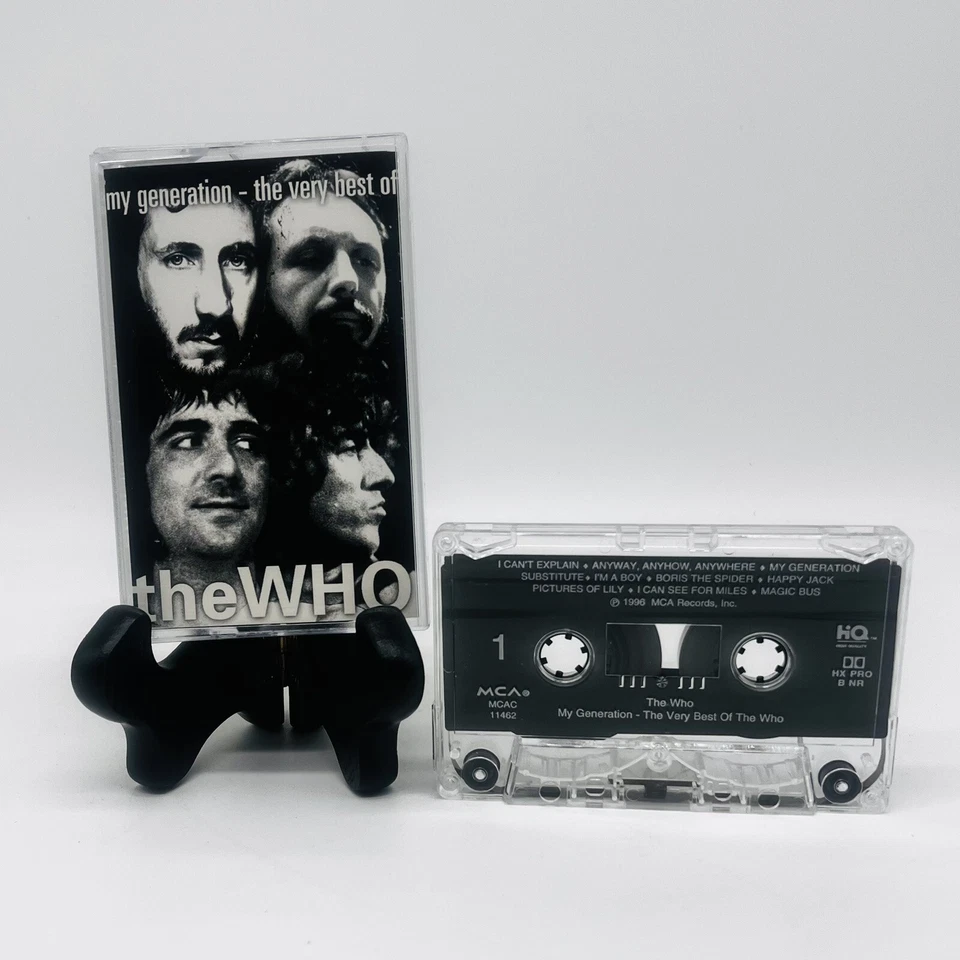 THE WHO MY GENERATION (BEST OF) Cassette Tape 1996 Compilation Classic Rock Rare - Image 1 of 1