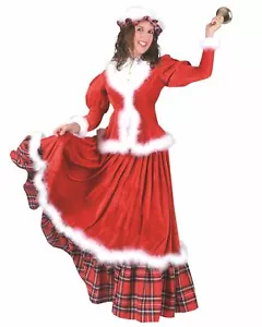 Elegant Mrs. Claus Costume with Fur Trim Christmas Holiday Honey Womens Costume - Picture 1 of 3