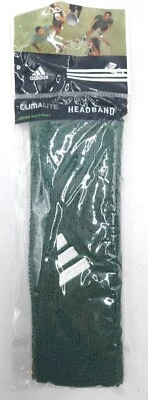 Adidas Climalite обруч для волос зеленый махровый вышитый логотип эластичной хлопок/нейлон - Изображение 1 из 4