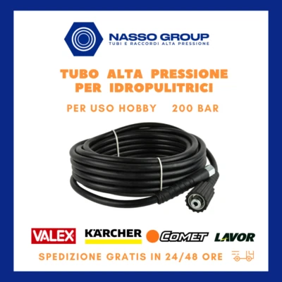 TUBO PER IDROPULITRICE UNIVERSALE HOBBY M14 22 LAVOR WASH VALEX COMET 200 BAR