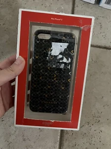 NWT New Coach Black & Silver Logo iPhone 5 5S Snap On Case - Picture 1 of 2