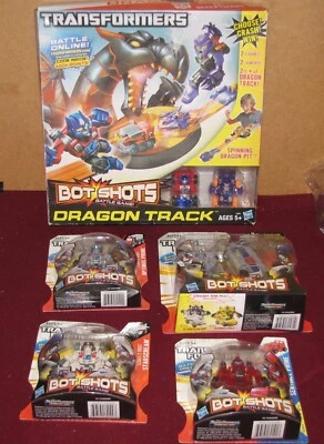 Transformers Bot Shots Dragon Track, 2 Optimus Prime, Sentinel Prime, Starscream - Image 1 of 4