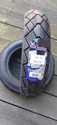 Reifenset, 3.50-10  TL, 59S, M+S Kennung, Vespa, Honda Dax, viele Motorroller - Bild 1 von 3