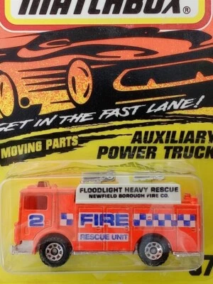 MATCHBOX MB57 MACK AUXILIARY POWER TRUCK ORANGE BLACK BASE INTERIM 1995 RELEASE  - Image 1 of 3
