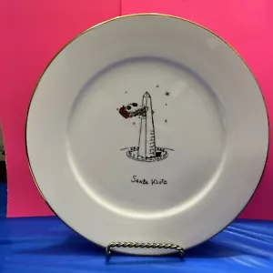 Christmas Merry Masterpieces Dinner Plate Washington Monument *Santa Klutz 1999 - Picture 1 of 3