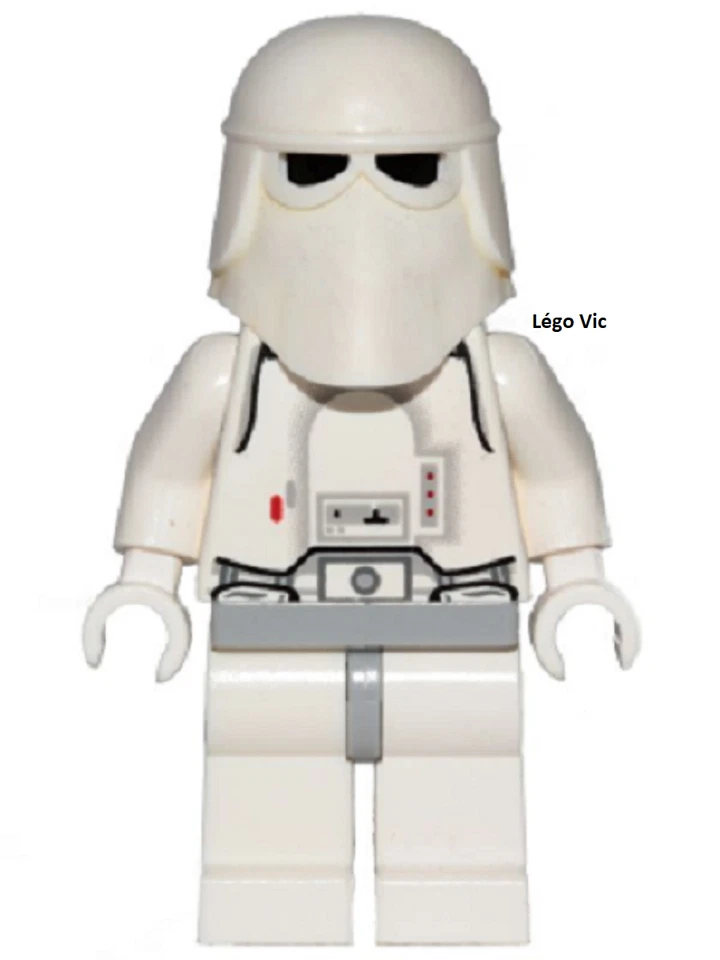 Lego SW0115 Star Wars Snowtrooper du 8129 7749 10178 8084 4504 MOC - Photo 1/1