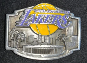 Hebilla de cinturón 1989 edición limitada Los Angeles Lakers de Siskiyou Buckle 392/10 k - Imagen 1 de 6
