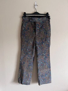 Needles Side Tab Corduroy Paisley Pants - Size Small - Blue - Brand New - Picture 1 of 8