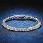 9Ct Round Cut Lab Created Diamond Tennis Women's Bracelet 14K White Gold Plated