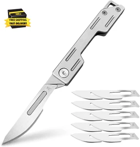 Folding Scalpel Knife, Pocket Knife for Men, Small Keychain Knife, Slim Folding - Picture 1 of 7