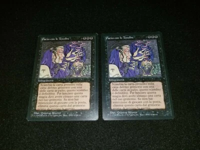 MTG 1x Revised black rare LP Italian FBB Darkpact - Reserved list - Image 1 of 2