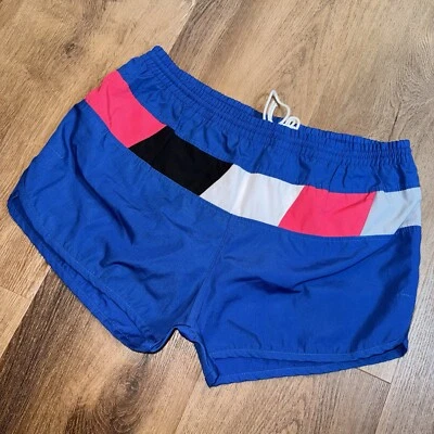 Pantalones Cortos De Colección Años 70 80 Para Hombre Bañador Rayas Pista Correr Gimnasio Fourbros Grandes Foto 1 de 4