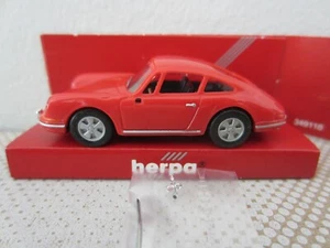HERPA 022408 PORSCHE 911 COUPE 1966 in RED - model is PLASTIC - HO or 1:87 scale - Picture 1 of 2