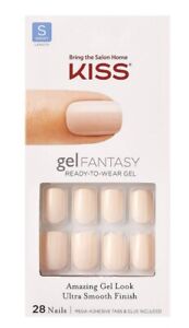 Kiss Gel Fantasy Short Length Nails Choose from Matte or Shiny New & Authentic